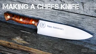 Making a chefs Knife