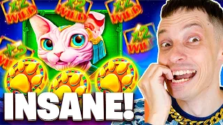 ON FIRE! INSANE WIN on CLEOCATRA SLOT