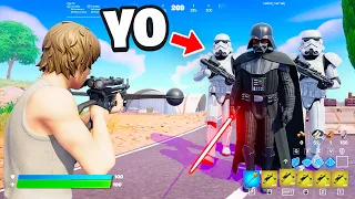 TROLLEO JUGADORES como DARTH VADER en FORTNITE! (con @ytblast )