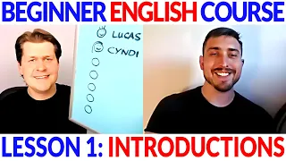 Easy Beginner English Course Lesson 1: Introductions: First & Last Names | Comprehensible Input