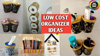 5 No Cost & Low Cost Home Organizer Ideas from waste materials/ DIY Organizer Ideas/ Home Hacks