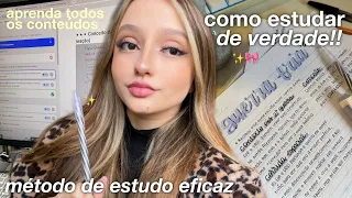 o melhor método de estudo! | como eu realmente aprendo 📚