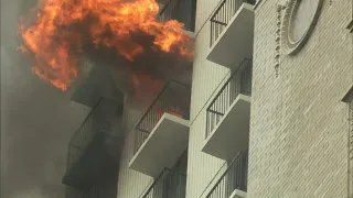 3 CFD firefighters injured, 1 very critically, battling high-rise fire