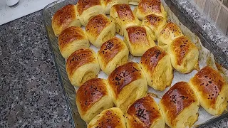 📢Bir tepsi hemen bitti❗yiyen Herkesin tadına hayran kaldığı poğaça tarifi #poğaça #yummy #çörek #yum