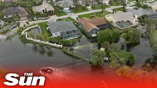 Shocking drone footage shows the devastation caused by Hurricane Ian