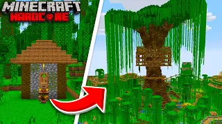 I Transformed a JUNGLE VILLAGE in Minecraft Hardcore!