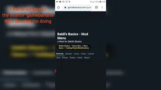 Baldi's Basics mod menu Fasguy download tutorial Android