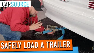 Correctly Loading and Strapping Your Mustang on a Trailer Makes a Huge Difference!