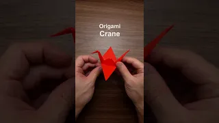 How to make an origami crane - tsuru #shorts