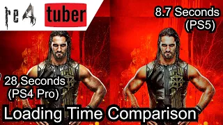 WWE 2K18 PS4 Pro vs PS5 Backward Compatibility Load Time Comparisons