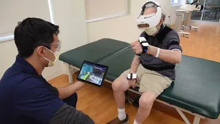 3D virtual reality device for stroke rehabilitation