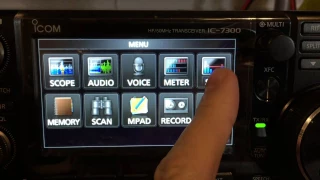 ICOM IC-7300 SWR Meter graph function how to by ZMX