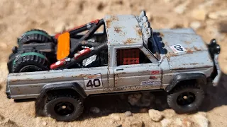 Custom Hotwheels Jeep Baja pick-up truck