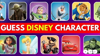 Guess the 50 Disney Characters In 5 Seconds ⭐️