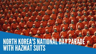 North Korea's national day parade with hazmat suits