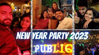 NEW YEAR PARTY 2023 | PUBLIQ, KOREGAON PARK,PUNE | LIVE DJ PARTY & DANCE | PUNE NIGHTLIFE