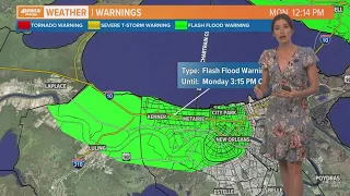 Flash flood warnings active for New Orleans, Metairie, Slidell areas