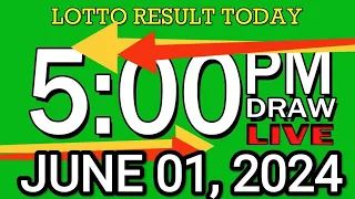 LIVE 5PM LOTTO RESULT TODAY JUNE 01, 2024 #2D3DLotto #5pmlottoresultjune1,2024 #swer3result