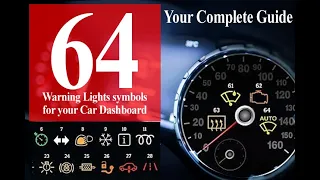 64 Warning lights on your car dashboard : Complete Guide