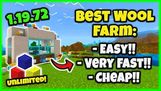 BEST WOOL FARM EVER!! (500 WOOL/HOUR!) In Minecraft Bedrock 1.20 And Java