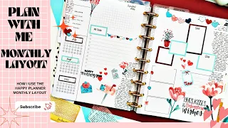 PLAN WITH ME | HOW I USE HAPPY PLANNER MONTHLY LAYOUT