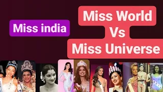 Miss World India vs Miss Universe india (1951-2021). all placements.