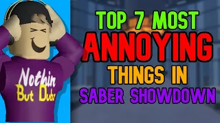 The MOST ANNOYING things in Saber Showdown