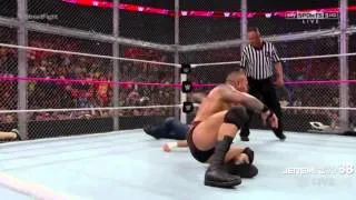 Randy Orton RKO on Dean Ambrose - Raw - October 20, 2014