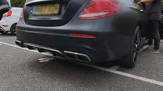 Mercedes E63s AMG 4Matic 4.0 V8 BiTurbo Stage 1 with car back Akrapovic titanium exhaust!!!