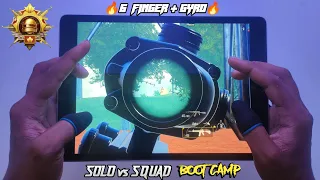 2023🔥SOLO vs SQUAD  6 FINGER+GYRO  Full Handcam  Gameplay  BOOTCAMP!!! BGMI