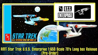 (Pre-Order)  Reissue AMT 18" U.S.S. Enterprise NCC-1701 1:650 Scale with Classic Long box Packaging