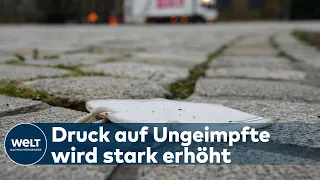 DRUCK AUF UNGEIMPFTE: Immer mehr Einschränkungen für Ungeimpfte - Harte Eingriffe