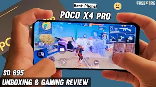 POCO X4 PRO 5G UNBOXING & GAMING TEST | POCO X4 PRO FREE FIRE GAMEPLAY,FF TEST HANDCAM GAMEPLAY 🔥