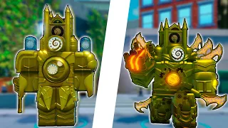 🏆БИТВА ТИТАНОВ🏆 TITAN CLOCKMAN 🕑 ПРОТИВ UPGRADED TITAN CLOCKMAN В SKIBIDI TOWER DEFENSE