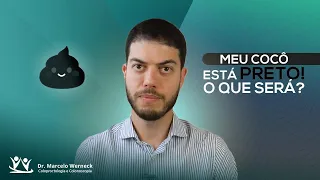 Meu cocô está preto! O que será?