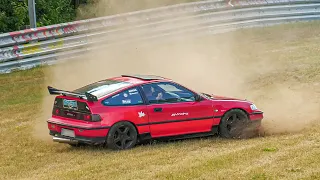 Nürburgring Highlights, MANY FAILS, Crazy Drivers & Dangerous Moments! Touristenfahrten Nordschleife