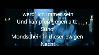 Rhapsody Of Fire feat Christopher Lee -The Magic Of The Wizard's Dream - German version (lyrics)