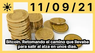 Bitcoin. Retomando el camino que llevaba para salir al alza en unos días.