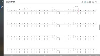 Black Sabbath - Paranoid (BASS TAB PLAY ALONG)