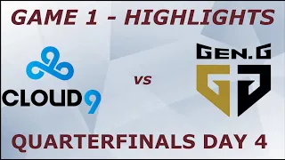 C9 vs GEN Highlights - Game 1 - Quarterfinals Day 4 - Worlds 2021