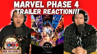 MARVEL PHASE 4 TRAILER REACTION!!! | Eternals | Spider-Man: No Way Home | Doctor Strange |