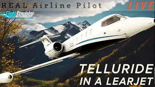 Learjet -Telluride | REAL Airline Captain | Challenging Approaches | #flysimware #learjet #msfs2020