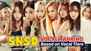 SNSD vocal tier list, Girls' Generation vocal tier ranking 2023 | Kpop vocal ranking 2nd gen