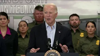 President Joe Biden speaks in Brownsville