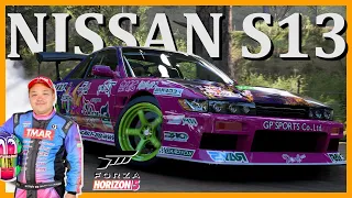 Forza Horizon 5 Naoki Nakamura  Nissan S13 Replica Drift Build/ Tune