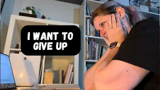 I want to give up: Self care vlog.