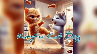 KungFu Cat vs Dog | Dramatic Sound Effect | BATTERYSAVINGMUSIC