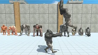 MUTANT PRIMATES VS PUNCH UNITS - Animal Revolt Battle Simulator