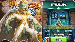 I PLAYED THE NEW TITANIUM ARENA IN MONSTER LEGENDS COLOSSEUM! | NEW RULES - TRYING TO GET TO TOP!