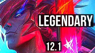 YONE vs TWITCH (MID) | 13/1/2, 7 solo kills, Legendary | NA Diamond | 12.1